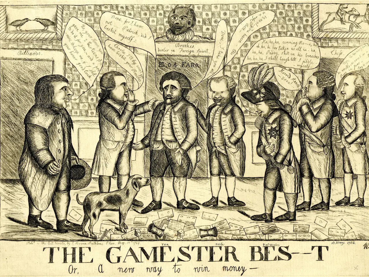 L'immagine mostra un foglio con un disegno di un gruppo di persone e un cane, con il testo "Il...