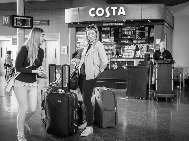 Picco di viaggiatori durante le vacanze all'aeroporto