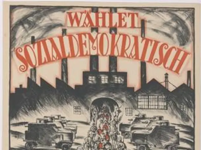 L'immagine mostra un manifesto di propaganda tedesco per il Partito Nazista dell'Unione Sovietica,...