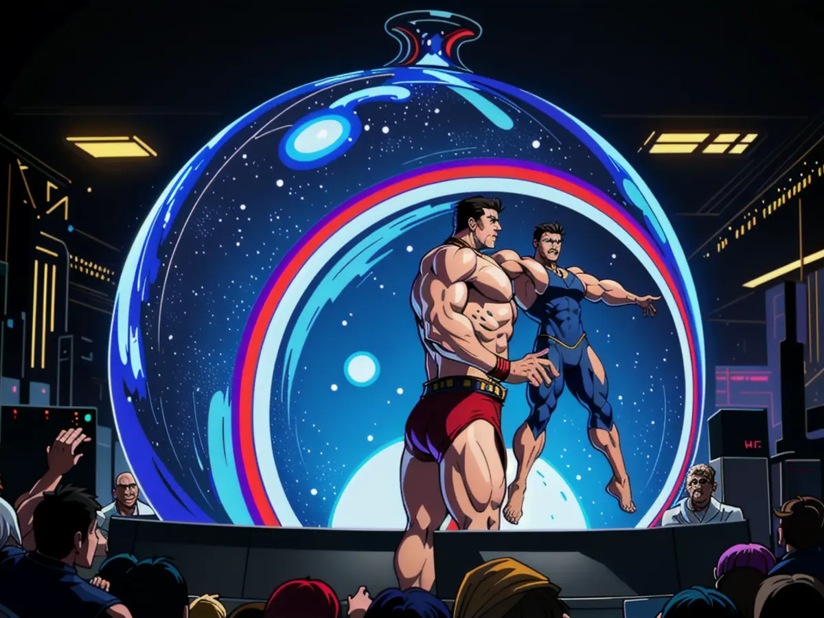 Una foto della pubblicità della campagna di Harris-Walz, trasmessa tra martedì e il giorno delle...