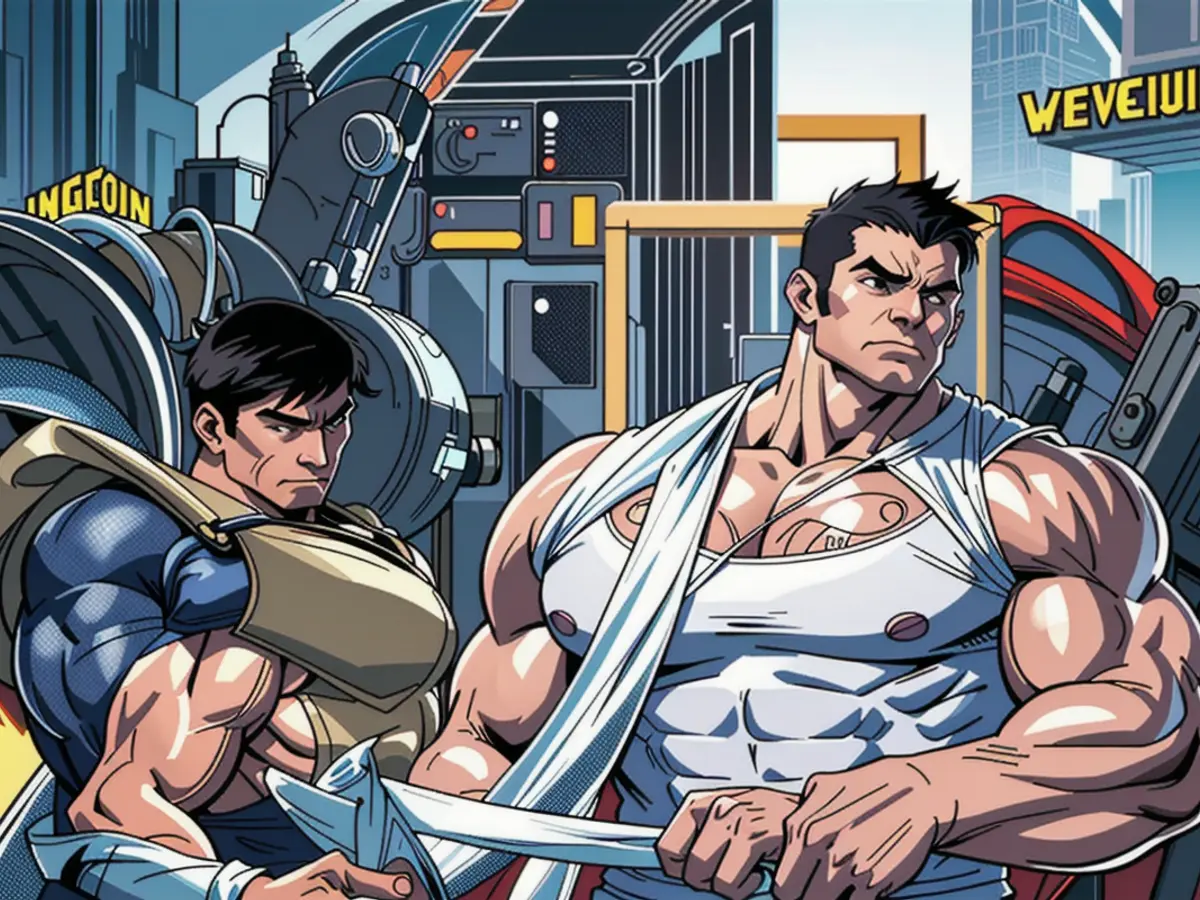 Una delle rappresentazioni dell'All Net Arena è stata utilizzata per attrarre finanziatori.