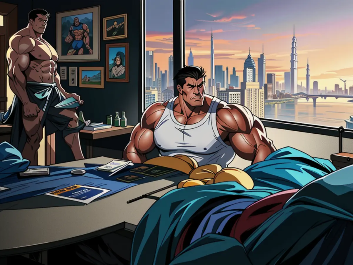 Rappresentazione dell'hotel-casino di Wynn negli Emirati Arabi Uniti, con Morgan Stanley che...