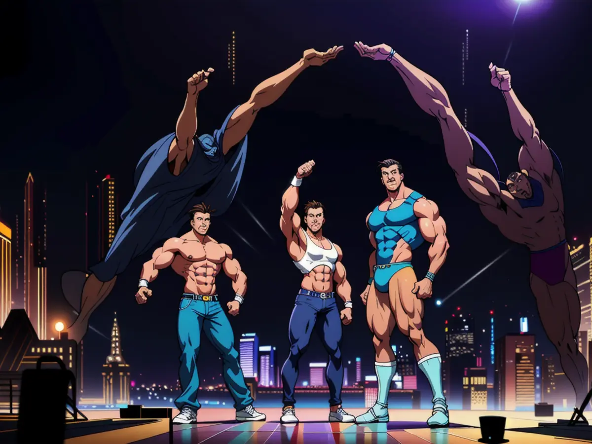 I Chippendales intrattengono al teatro Chippendales di Rio Las Vegas. Alcuni ballerini dei...