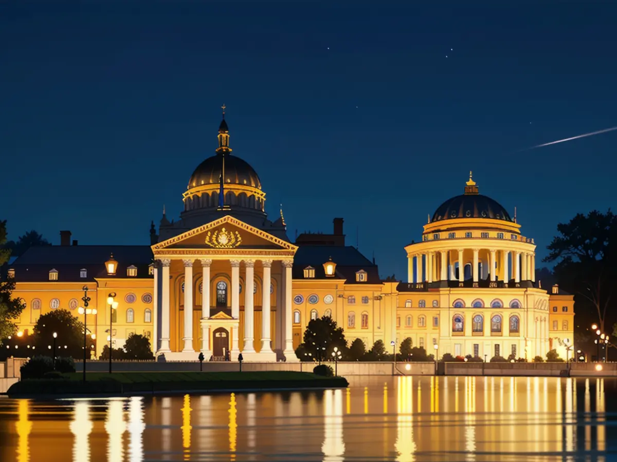 Il Kurhaus iconico di Wiesbaden, immerso nella storia, fa da sfondo mozzafiato al magnifico casinò...