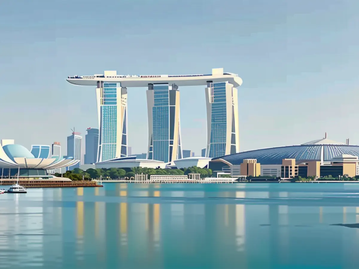 Il leggendario Marina Bay Sands di Singapore si erge come testimonianza dell'eccellenza...