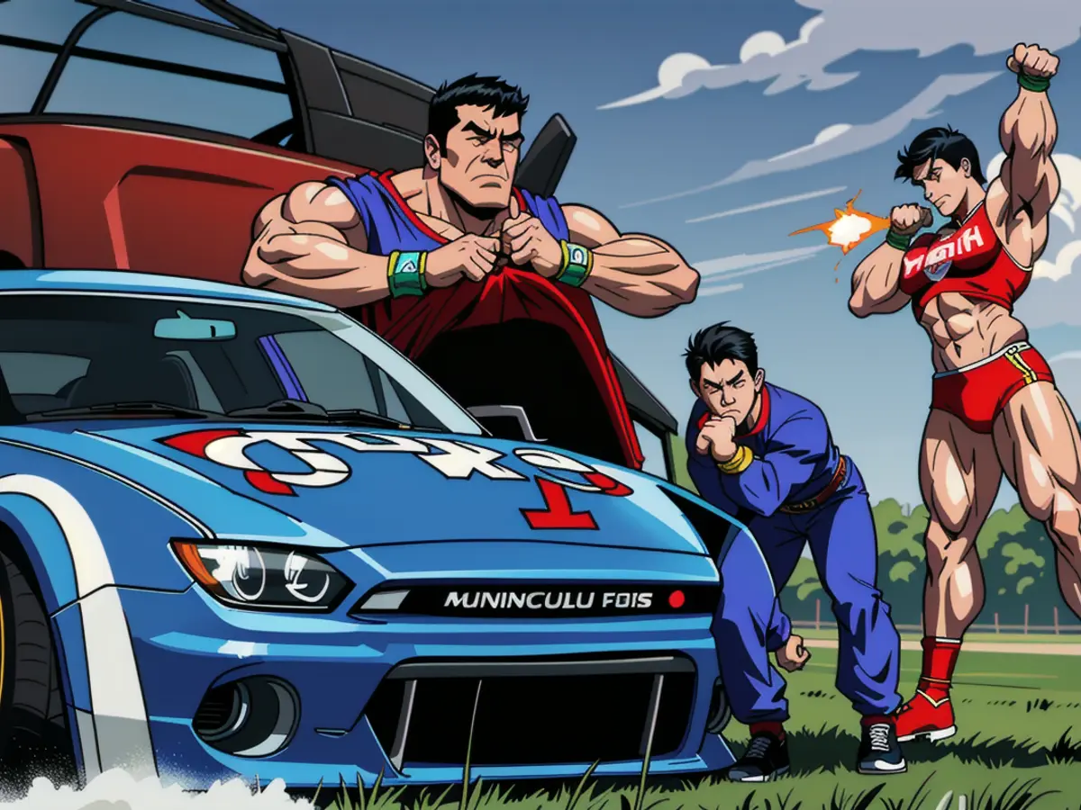 Wallace e Larson si scontrano durante la gara della NASCAR Cup Series a Las Vegas Motor Speedway il...