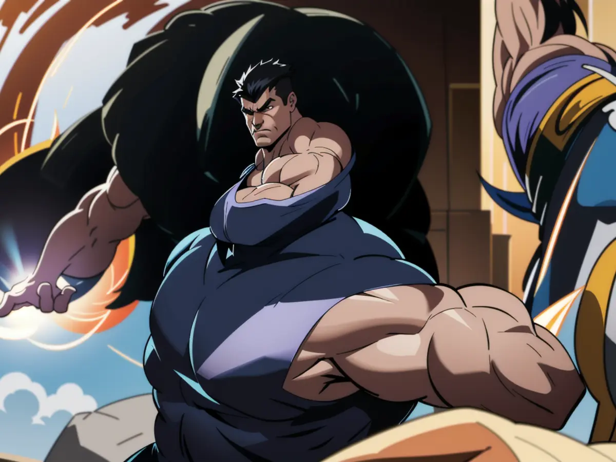 Immagine visiva: uomo con un'espressione minacciosa, vestito di nero, brandendo un'arma in una scena di strada affollata. Ottimizza Guadagni Poker con Modifiche Preflop di Base. Scopri la Strategie per Sfruttare gli Opponenti Passivi e Aumentare l'Efficienza nel Fare Blitz