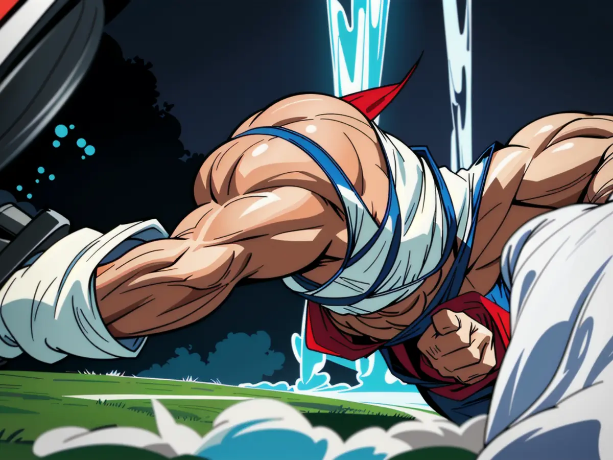 Rappresentazione visiva di: Un uomo in completo e cravatta, con un grande mucchio di denaro in mano mentre si trova in una stanza buia con un gruppo di mascherati e armati intorno a lui. Uomo di Vallejo, California quarantato per aver fittiziamente preteso una diagnosi di cancro del colon terminale per una quota di iscrizione di 10.000 dollari.